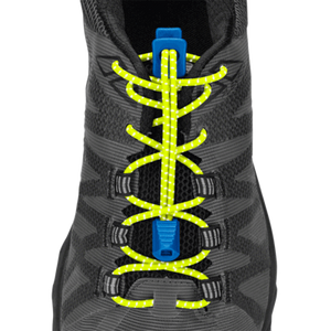Reflective Run Laces-Safety Yellow/Electric Blue